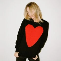 Gyles & George Women's Heart Sweater 13 Gyles & George Women's Heart Sweater -Modern Outfit Shop 000035090004