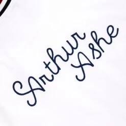 Arthur Ashe Chainstitch Court Jacket -Modern Outfit Shop 08 AUG ARTHUR ASHE WARMUP JACKET WHITE D2 v2