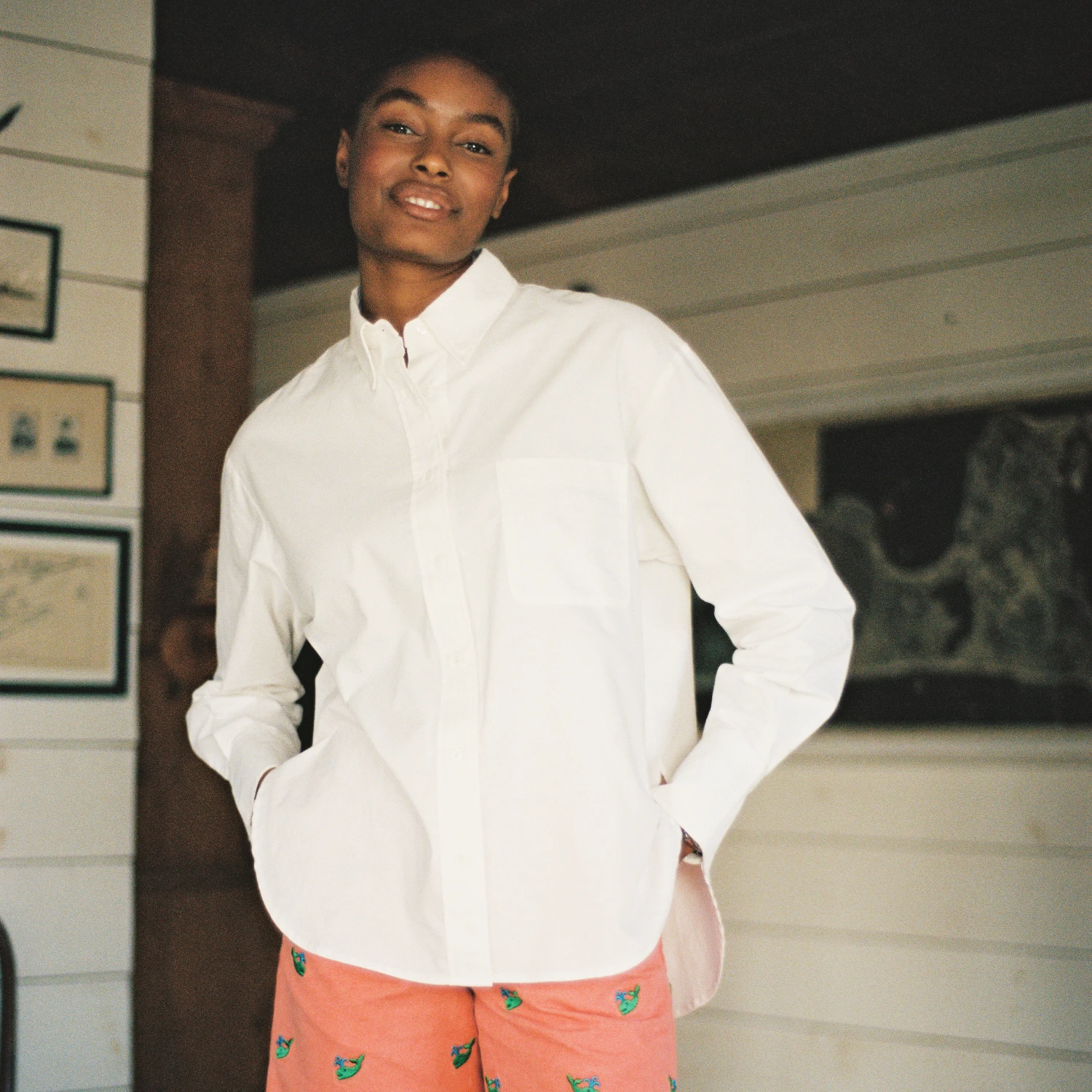 Caroline Back-Button Oxford Shirt 7 Caroline Back-Button Oxford Shirt - Image 5