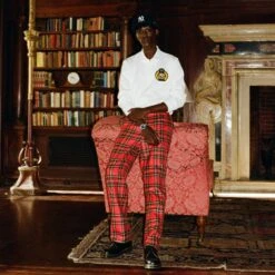 Men's Standard Fit Royal Stewart Tartan Trousers -Modern Outfit Shop 231108231108020018