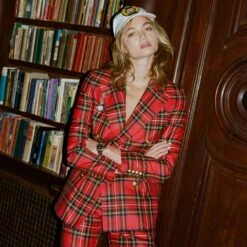 Women's Royal Stewart Tartan Diana Jacket -Modern Outfit Shop 231108231108200016