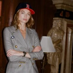 Women's Prince Of Wales Tartan Diana Jacket -Modern Outfit Shop 231108231108230024