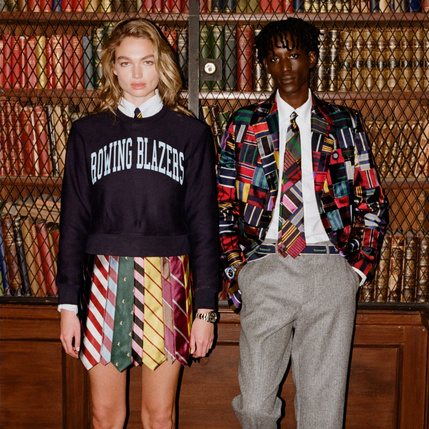 Men's Tie Patchwork Jacket 13 Men's Tie Patchwork Jacket - Image 11