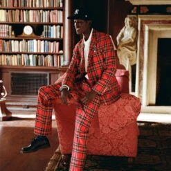 Men's Royal Stewart Tartan Jacket -Modern Outfit Shop 231108231108310018