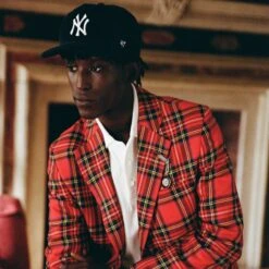 Men's Royal Stewart Tartan Jacket -Modern Outfit Shop 231108231108310022