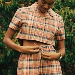 Women's Indian Madras Shorts -Modern Outfit Shop 3 776a9828 d75c 42f0 bb55 57a73845f447