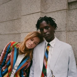 Women's Croquet Stripe Double-Breasted Diana Blazer 21 Women's Croquet Stripe Double-Breasted Diana Blazer -Modern Outfit Shop 3 ddee3233 b220 4663 8d9e a60a80e89cdb