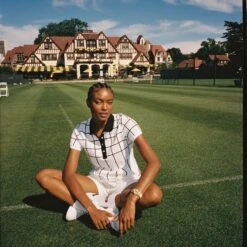 Arthur Ashe 1975 Women's Tennis Polo -Modern Outfit Shop 58