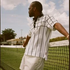 Arthur Ashe 1975 Tennis Polo -Modern Outfit Shop 75