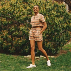 Women's Indian Madras Shorts -Modern Outfit Shop 7 0fe3f982 67c8 4fb9 848a dbb0e9746ee0