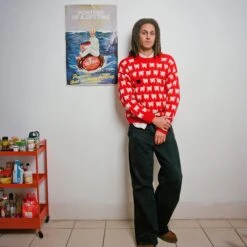 Warm & Wonderful Men's "Diana Edition" RWS-Certified Wool Sheep Sweater -Modern Outfit Shop 98230004copy