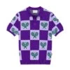 Ashe Racquets Tennis Polo -Modern Outfit Shop AA POLO PURPLE FRONT