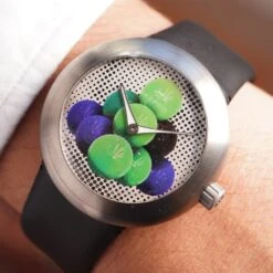 Jeff Koons X Ikepod Horizon "Cannonballs" Model HHTJK In Titanium