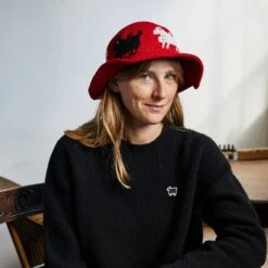 Warm & Wonderful Crocheted Bucket Hat -Modern Outfit Shop JoannaandSally 108