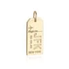New York JFK Luggage Tag Charm 1 New York JFK Luggage Tag Charm -Modern Outfit Shop New York JFK gold