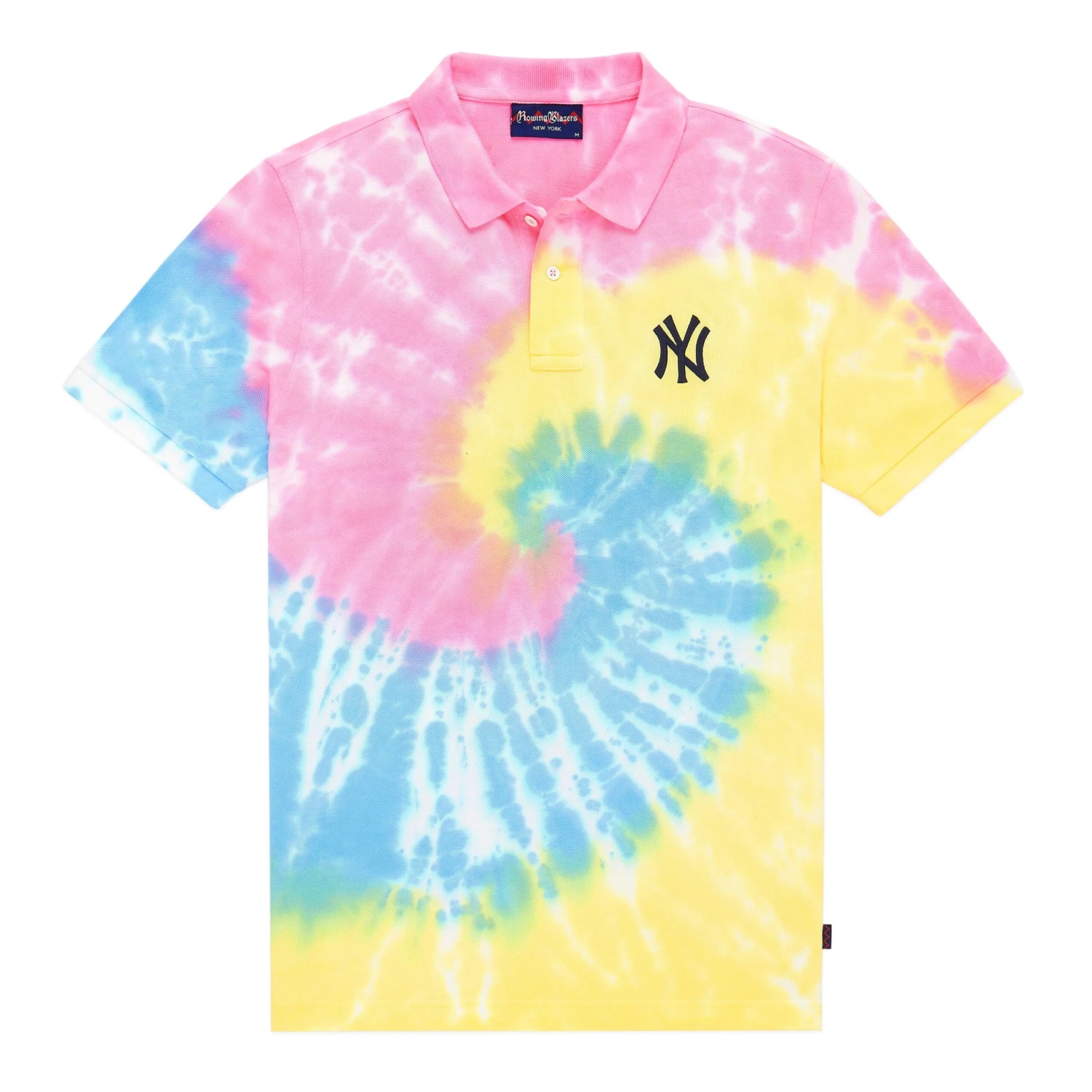 Rowing Blazers X '47 Tie-Dye Yankees Polo 3 Rowing Blazers X '47 Tie-Dye Yankees Polo