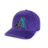 Rowing Blazers X '47 Wide-Wale Diamondbacks Cap 2 Rowing Blazers X '47 Wide-Wale Diamondbacks Cap -Modern Outfit Shop RB 47MLB HAT ARIZONA DIAMONDBACKS PURPLE ANGLE
