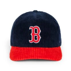 Rowing Blazers X '47 Wide-Wale Red Sox Cap -Modern Outfit Shop RB 47MLB HAT BOSTON REDSOX NAVY FRONT