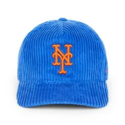 Rowing Blazers X '47 Wide-Wale Mets Cap -Modern Outfit Shop RB 47MLB HAT NYMETS BLUE FRONT