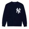 Rowing Blazers X '47 Solid Yankees Sweater 2 Rowing Blazers X '47 Solid Yankees Sweater -Modern Outfit Shop RB 47MLB SWEATER NY YANKEE NAVY FRONT