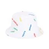 "Cities" Critter-Embroidery Bucket Hat -Modern Outfit Shop RB HAT BUCKET CITIES WHITE 2