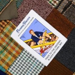 Men's Patchwork Tweed Jacket -Modern Outfit Shop RB M BLAZER PATCHWORK BROWN D2