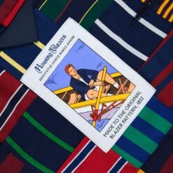 Men's Tie Patchwork Jacket 16 Men's Tie Patchwork Jacket -Modern Outfit Shop RB M BLAZER PATCHWORK MULTI D1