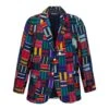 Men's Tie Patchwork Jacket 2 Men's Tie Patchwork Jacket -Modern Outfit Shop RB M BLAZER PATCHWORK MULTI FRONT