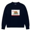 California Flag Sweater -Modern Outfit Shop RB SWEATER CALIFORNIAFLAG NAVY FRONT