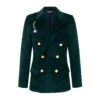 Women's Wide-Wale Corduroy Diana Jacket 2 Women's Wide-Wale Corduroy Diana Jacket -Modern Outfit Shop RB W BLAZER CORDUROY GREEN FRONT
