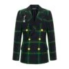 Women's Gordon Modern Tartan Diana Jacket 2 Women's Gordon Modern Tartan Diana Jacket -Modern Outfit Shop RB W BLAZER GORDONMODERN GREEN PLAID