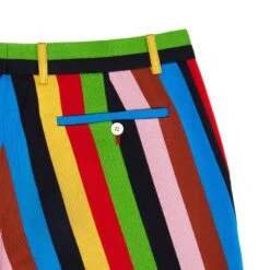 Women's Wide Leg Croquet Stripe Trousers -Modern Outfit Shop RB W TROUSERS CROQUET STRIPE D2