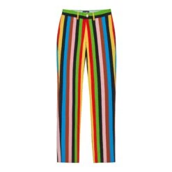 Women's Wide Leg Croquet Stripe Trousers