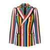 Women's Croquet Stripe Double-Breasted Diana Blazer -Modern Outfit Shop RB WBLAZERCROQUETSTRIPE FRONT v2