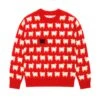 Warm & Wonderful Women's Fitted "Diana Edition" RWS-Certified Wool Sheep Sweater -Modern Outfit Shop RB WW W SWEATER WOOLSHEEP RED FRONT