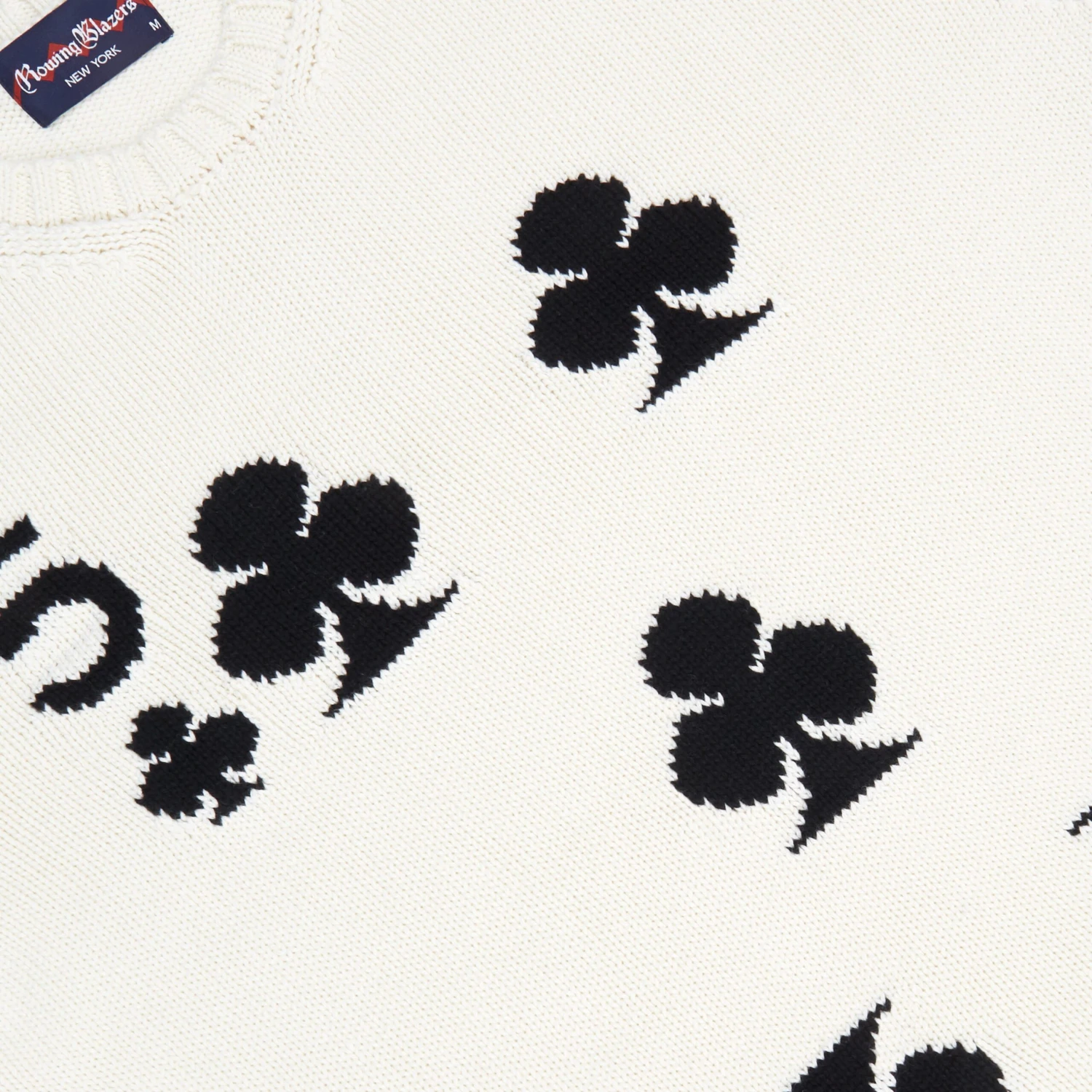 Five Of Clubs Playing Card Knitted Sweater 4 Five Of Clubs Playing Card Knitted Sweater - Image 2