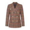 Women's Gun Check Wool Jacket -Modern Outfit Shop W DBBLAZER GUNCHECK v3