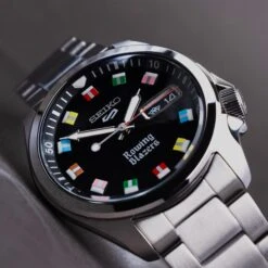 Rowing Blazers X Seiko 5 Sports Watch (Limited Edition 2022) -Modern Outfit Shop color black 15