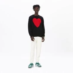 Gyles & George Unisex Heart Sweater -Modern Outfit Shop color black 4 4c2e3537 9b3b 4fec b5fb 949d6c7c136e