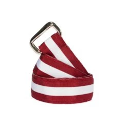 Extra-long Grosgrain Belt -Modern Outfit Shop color burgundy white 1 03cdb507 27ad 4db0 888e b4fc8ca39a42