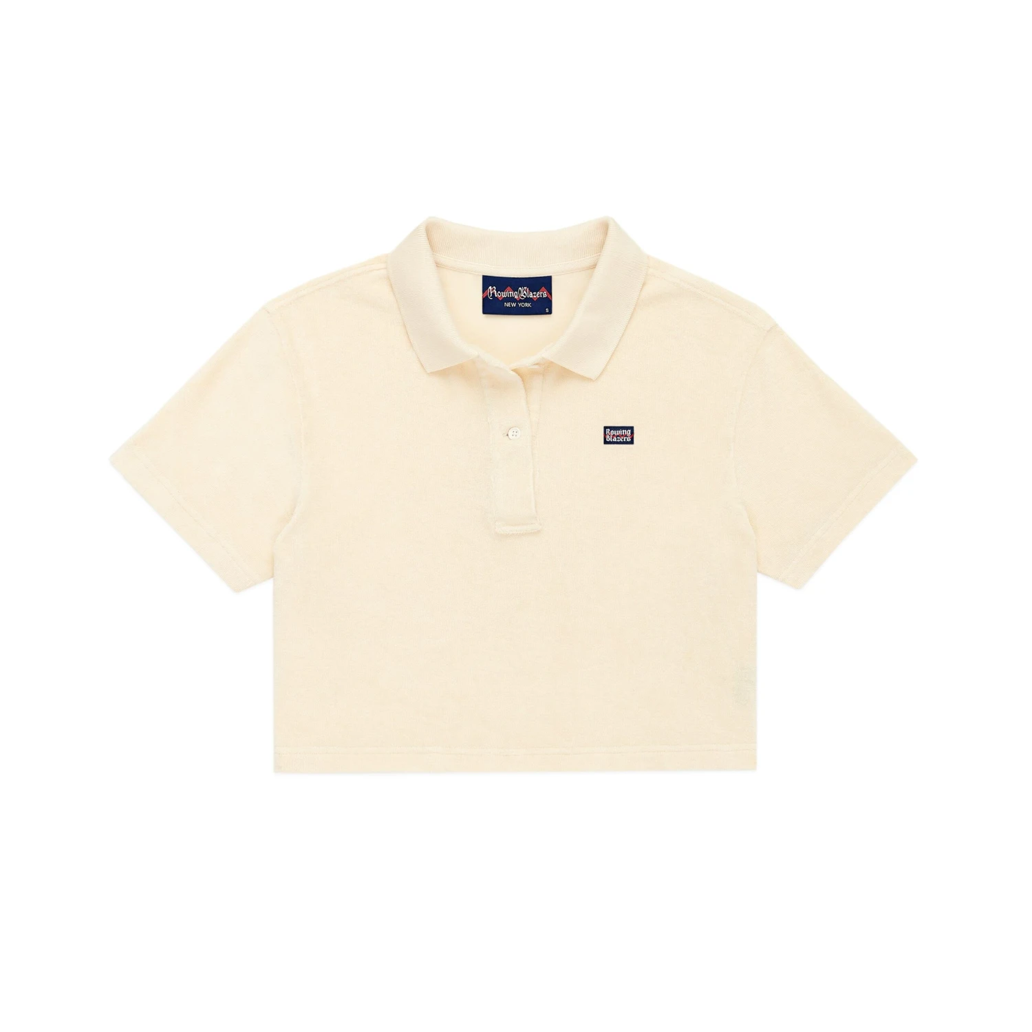 Women's Cropped Terry Cloth Polo 3 Women's Cropped Terry Cloth Polo