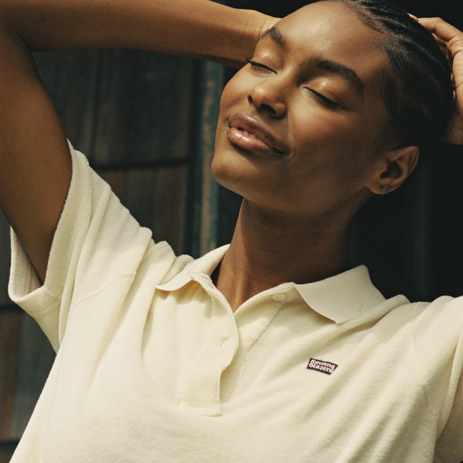 Women's Cropped Terry Cloth Polo 6 Women's Cropped Terry Cloth Polo - Image 4