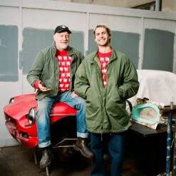 Warm & Wonderful Men's "Diana Edition" Cotton Sheep Sweater -Modern Outfit Shop color diana red 9 6c3251f1 5af8 4b7a bf7b f7a3e214184b