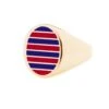 Jessica Biales Red And Navy Collegiate Signet Ring -Modern Outfit Shop color gold 1 2b5ab800 f7b8 4722 8584 7b0d43074a69