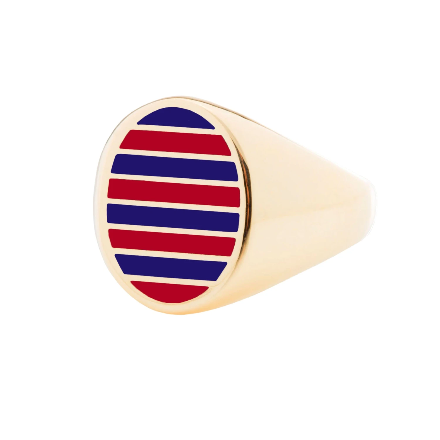 Jessica Biales Red And Navy Collegiate Signet Ring 3 Jessica Biales Red And Navy Collegiate Signet Ring