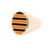 Jessica Biales Orange And Black Collegiate Signet Ring -Modern Outfit Shop color gold 1 3d411424 36ce 4560 aea0 b45edb2ec568