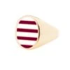 Jessica Biales Crimson And White Collegiate Signet Ring -Modern Outfit Shop color gold 1 70afbc92 4a15 4a6e 94b1 d646e3393448