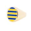 Jessica Biales Yellow And Blue Collegiate Signet Ring -Modern Outfit Shop color gold 1 8f098aaa 67d0 4965 9891 5b9702c8520b