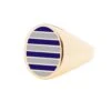 Jessica Biales Gray And Navy Collegiate Signet Ring -Modern Outfit Shop color gold 1 929547e4 b1d1 46ce bbc6 d47dcdc0fe36