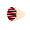 Jessica Biales Red And Black Collegiate Signet Ring 1 Jessica Biales Red And Black Collegiate Signet Ring -Modern Outfit Shop color gold 1 e0dae600 ff6d 4370 8a6f a7a7c24e9f3f
